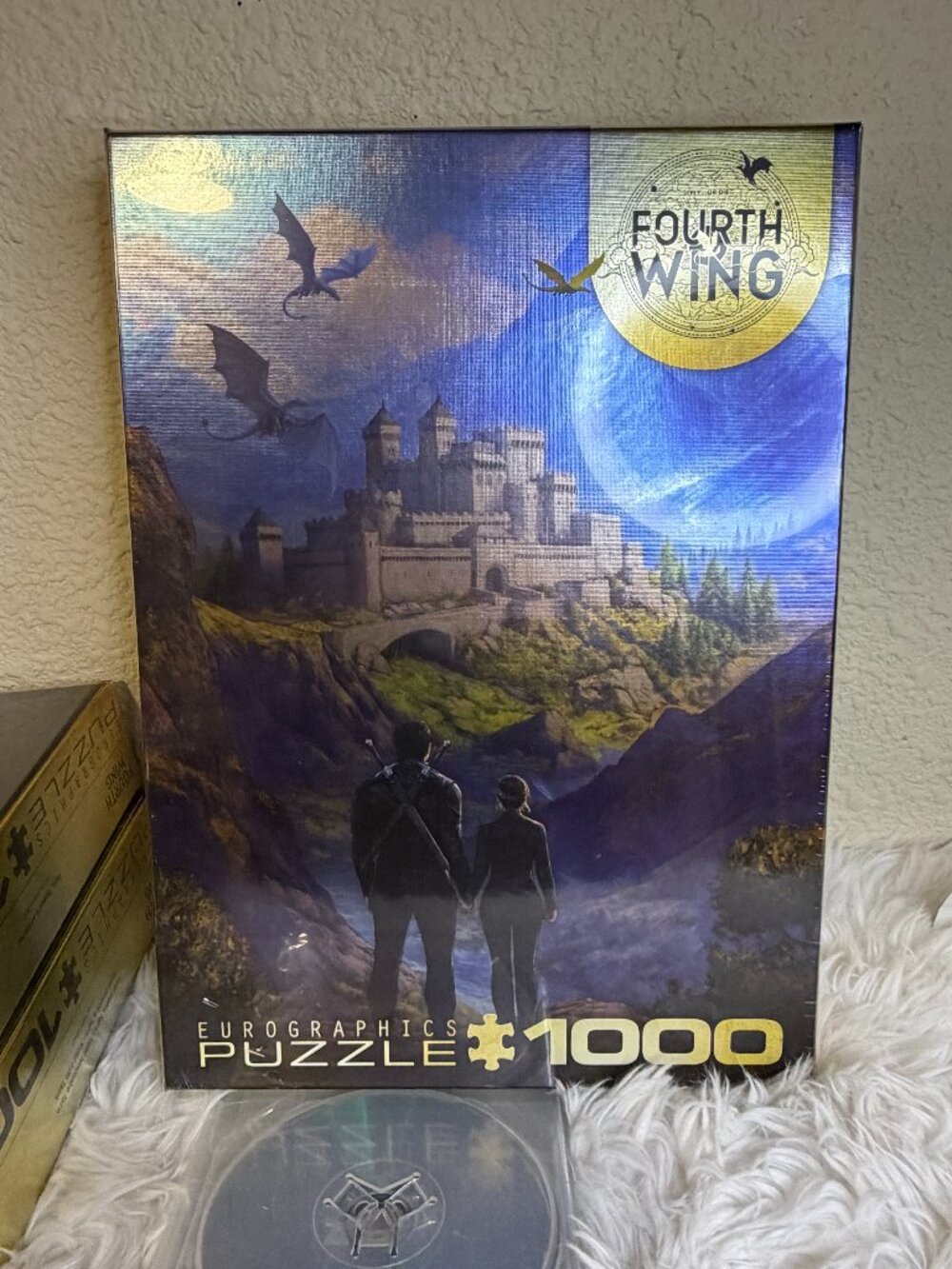 Fourth Wing Violet Xaden Dragons Eurographics 1000 Piece Jigsaw Puzzle NWT